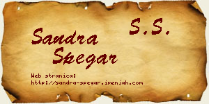 Sandra Špegar vizit kartica